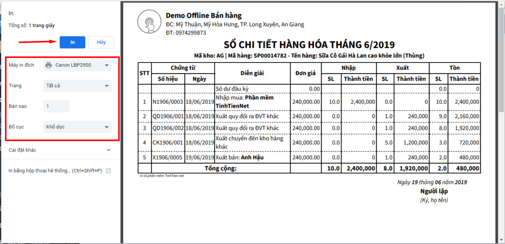 2 so chi tiet hang hoa