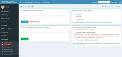 Sao lưu backup dữ liệu trên phần mềm bán hàng